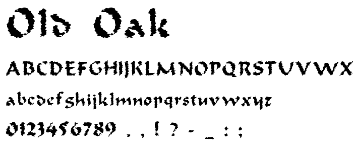 Old Oak font